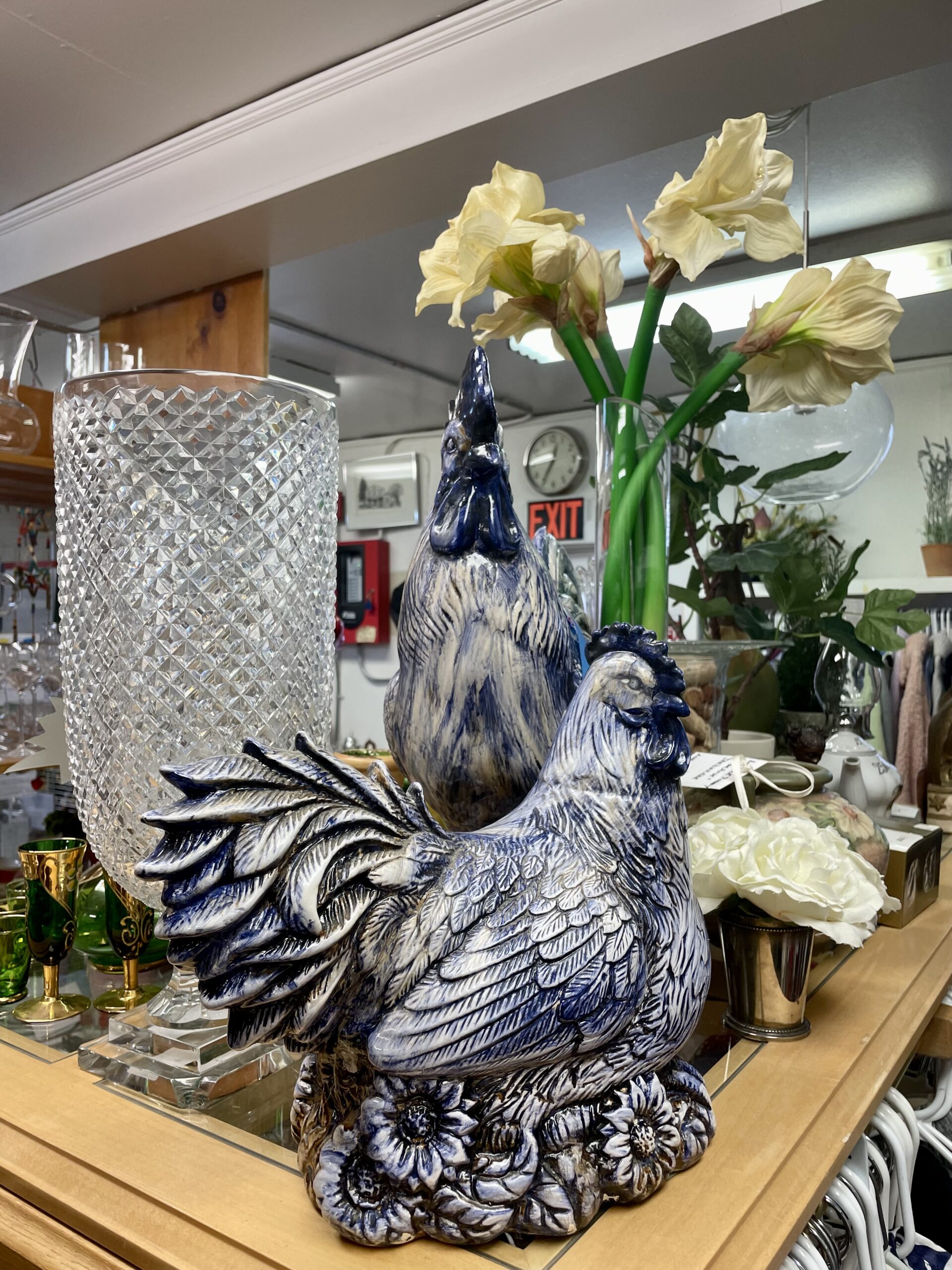 New Canaan Thrift Shop Collectibles and China area