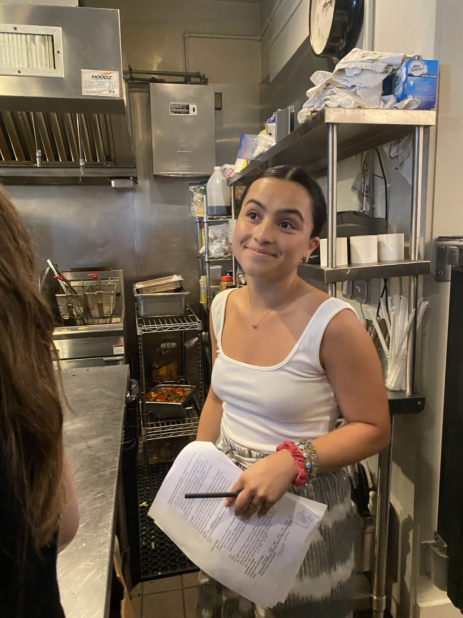 Mariana at Rosie Mariana Ferreira at Rosie preparing for th pilot program