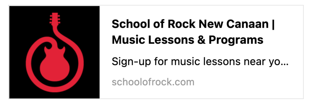 School of Rock is a great place to shop local
